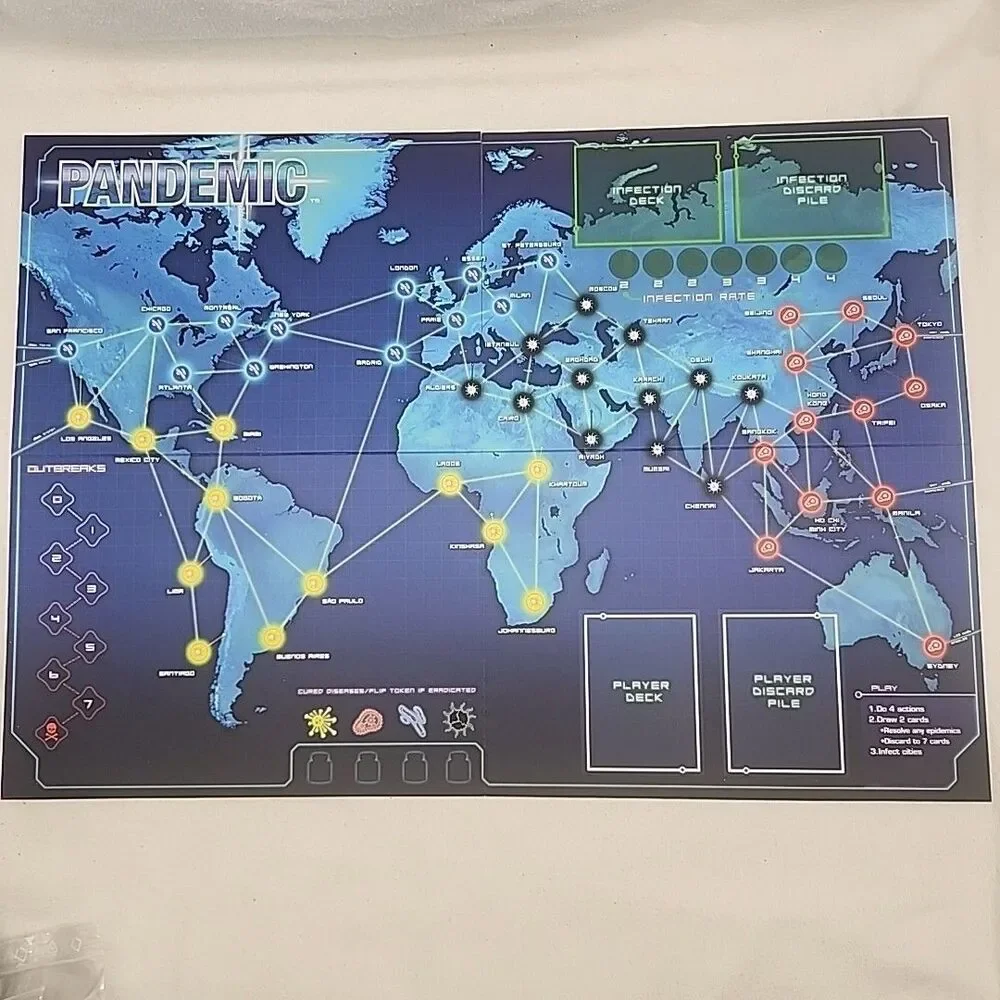 Game Pandemic Board Z-Man Games Can You Save Humanity Discover The Cure New Open